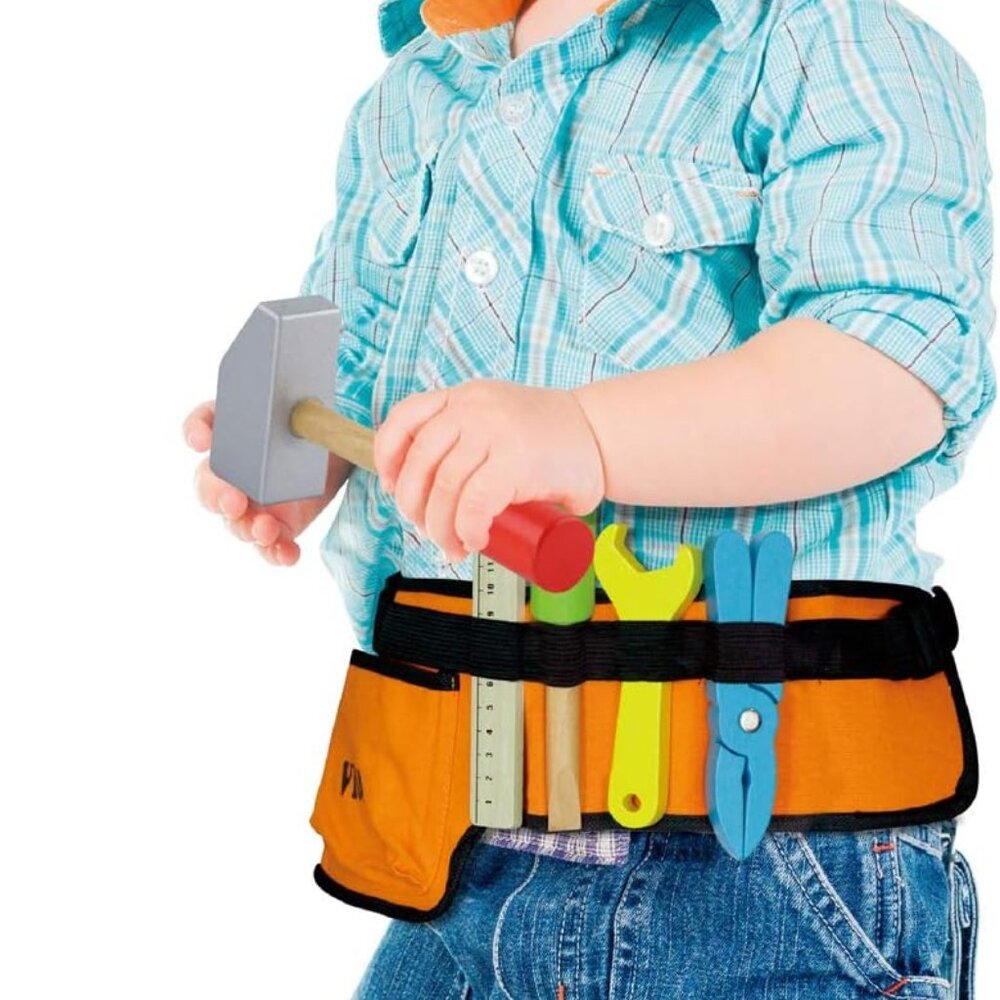 New in Box Viga Wooden Tool Belt Tool 10 pcs Set For Age 3+